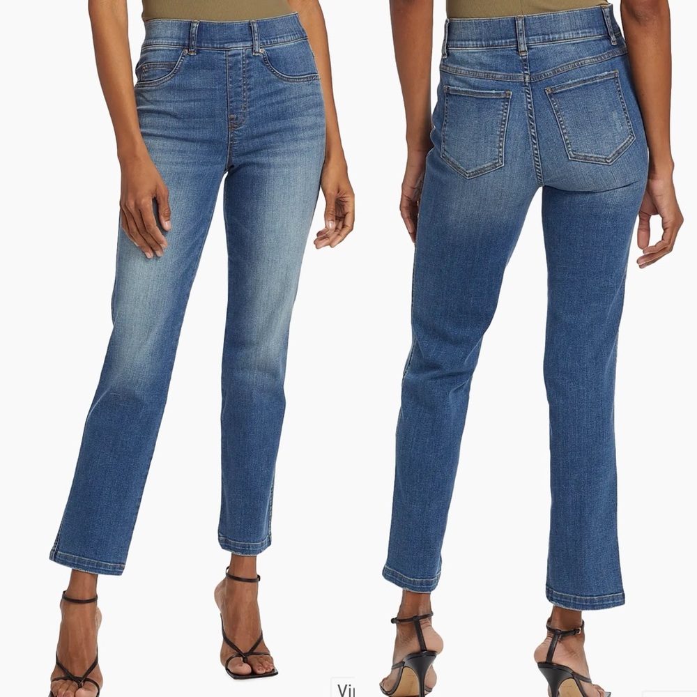 Spanx High‎ Waisted Straight-Leg Ankle Jeans size SP